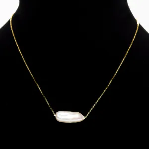 Single Pearl Chain Necklace