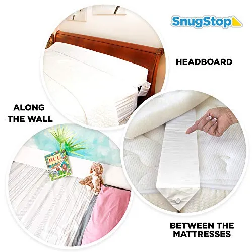 SnugStop The Original Bed Wedge Mattress Filler, Bed Wedge Pillow, Bed Headboard Pillow Wedge, Gap Filler Between Your Headboard and Mattress, Triangle Pillow Wedge, Don't Lose Your Pillow (Twin)