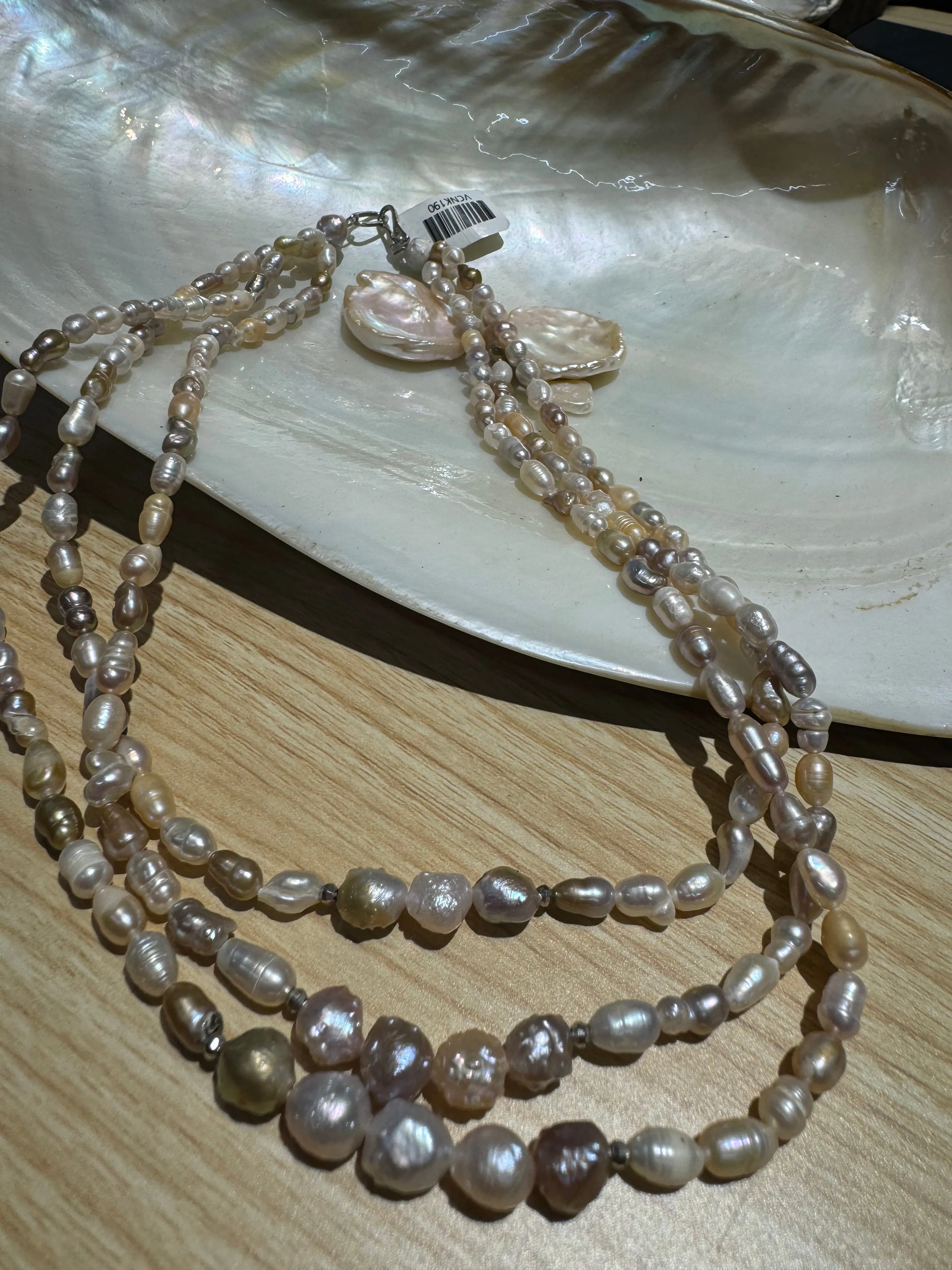 Stunning Triple Strand Freshwater Pearls