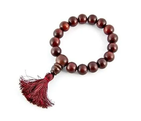 Tibetan Red Sandalwood Fine Stretch Bracelet 10mm