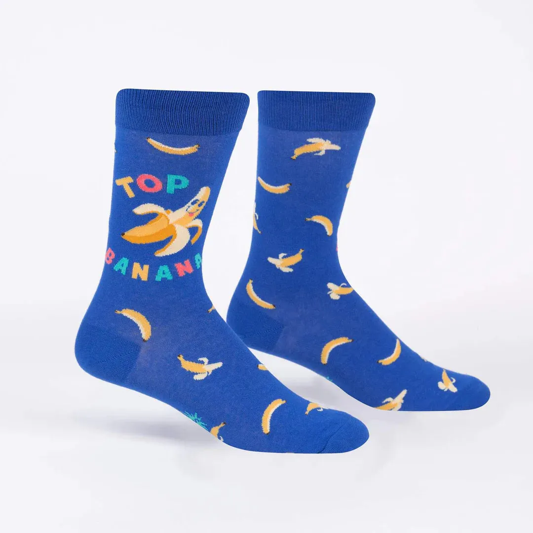 Top Banana Men's Crew Socks