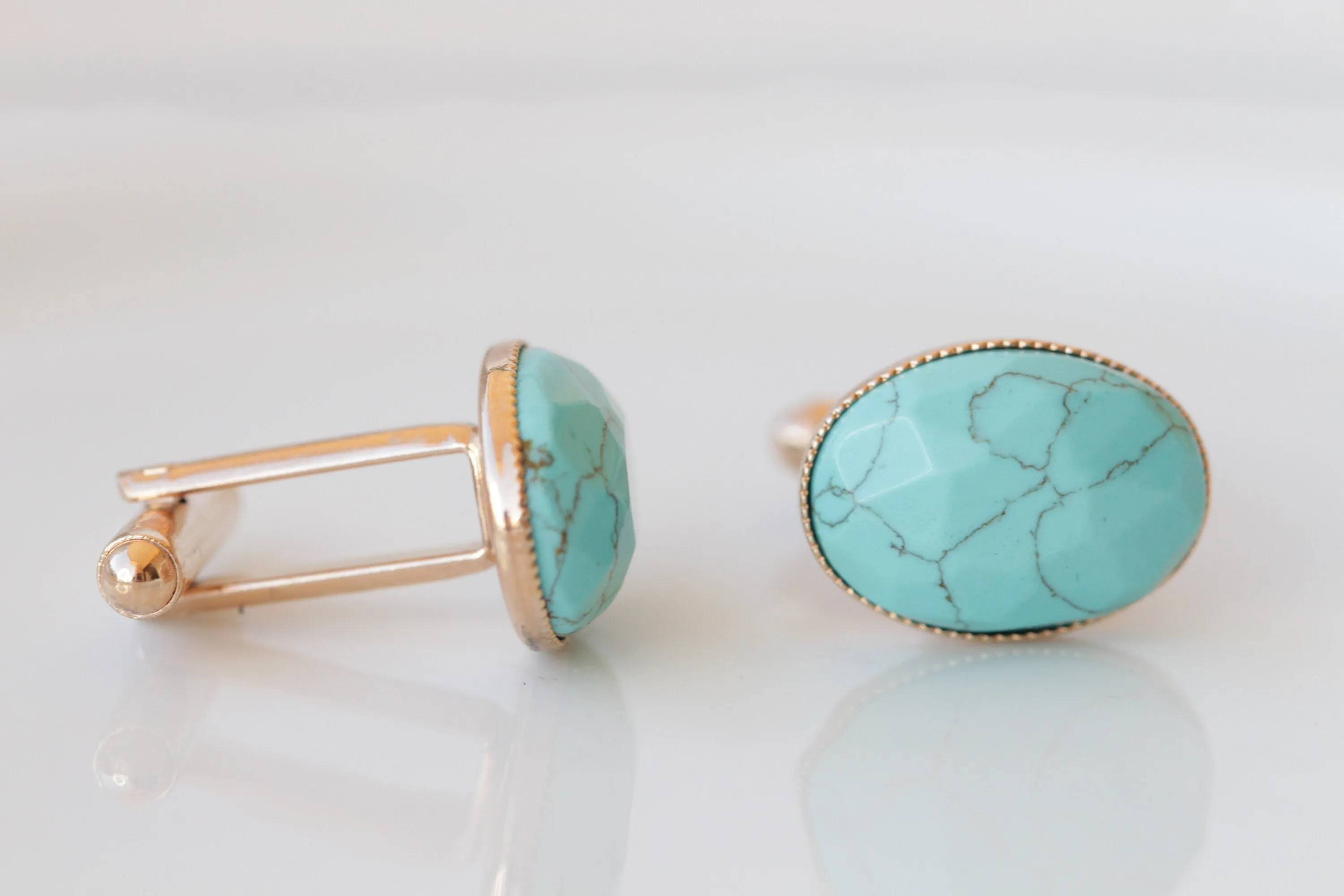 TURQUOISE CUFFLINKS