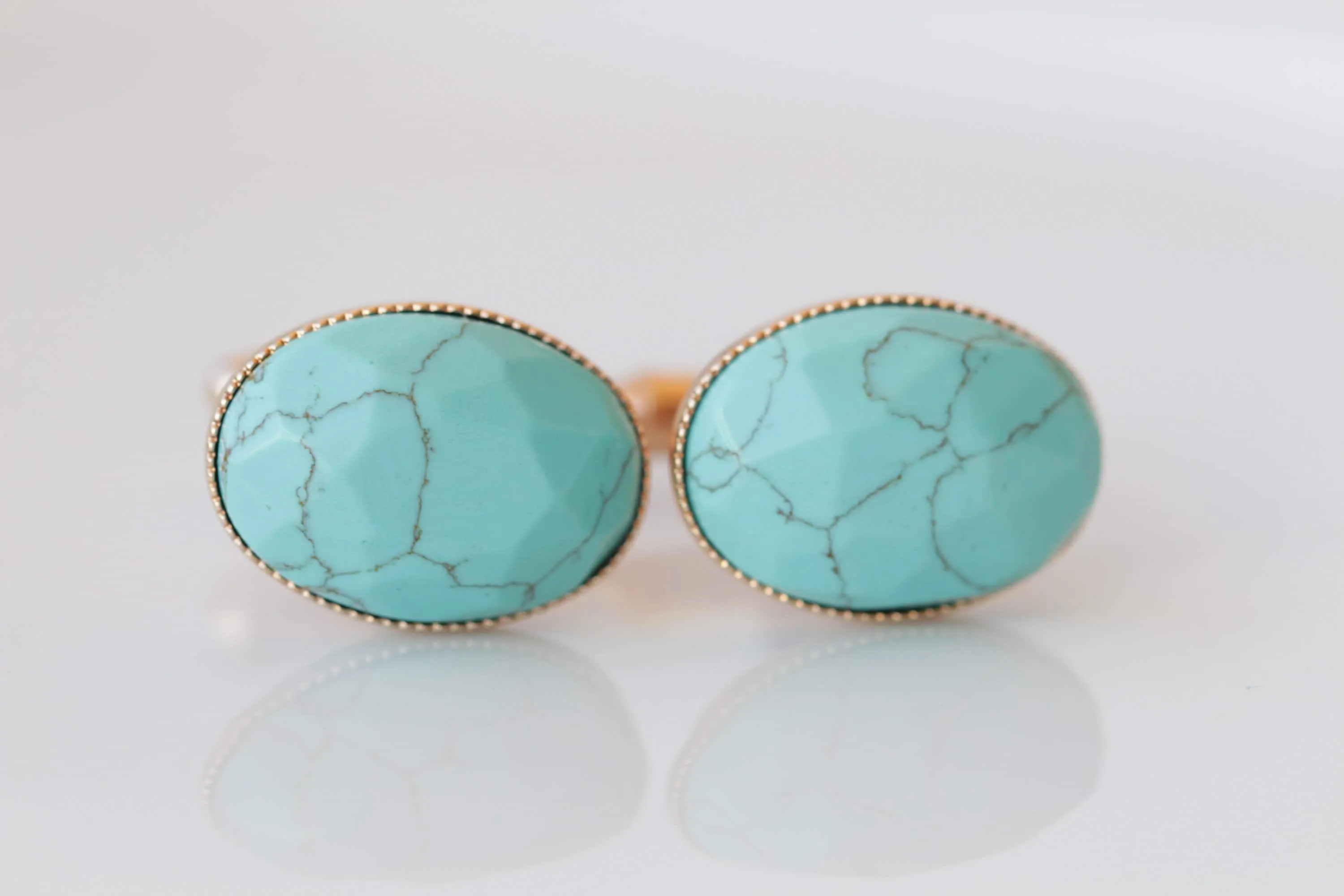 TURQUOISE CUFFLINKS