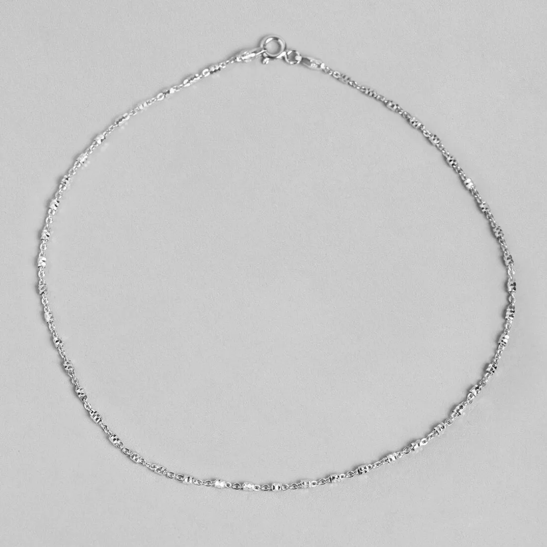 Twisted 925 Sterling Silver Anklets