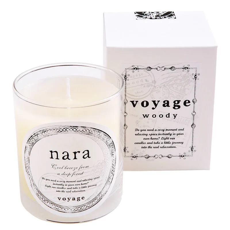 Voyage Scented Candle - Nara (Oakmoss, Sandalwood, Cedarwood)