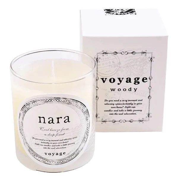 Voyage Scented Candle - Nara (Oakmoss, Sandalwood, Cedarwood)