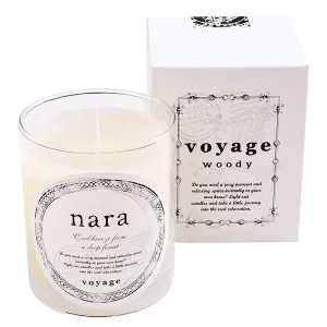 Voyage Scented Candle - Nara (Oakmoss, Sandalwood, Cedarwood)