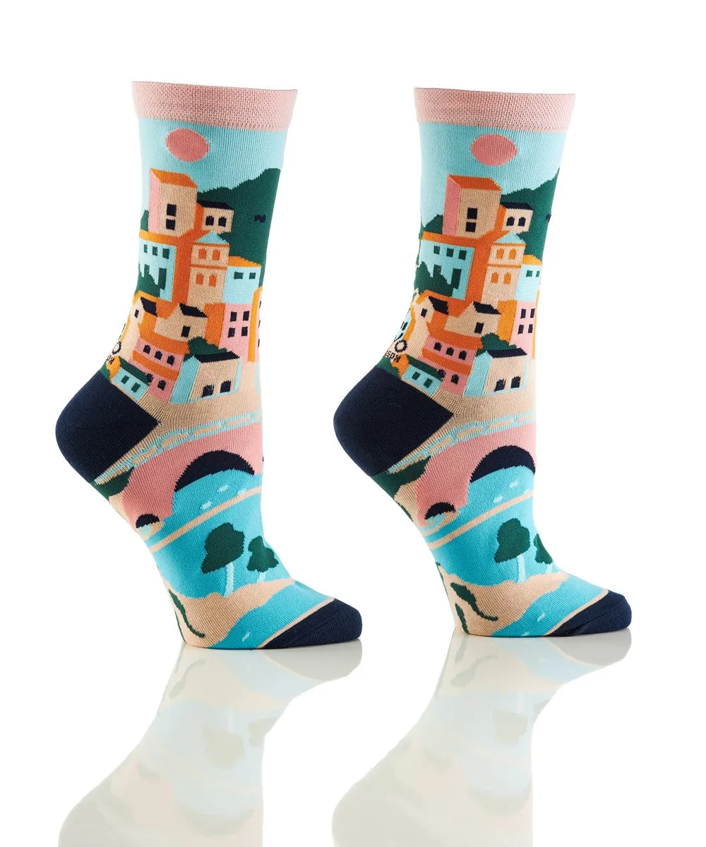 Women's Crew Socks - Oceanside