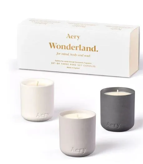 Wonderland Set Of Three Votive Candles