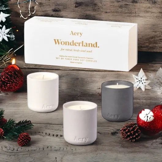 Wonderland Set Of Three Votive Candles